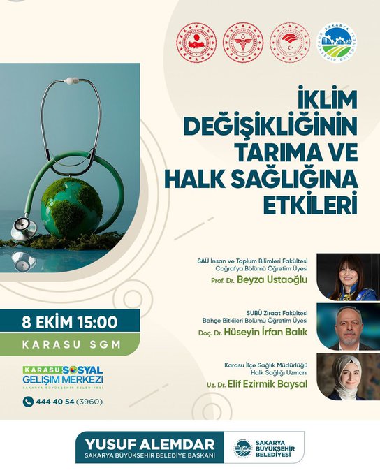 Sakarya’da İklim Değişikliğinin Etkileri Ele Alınıyor