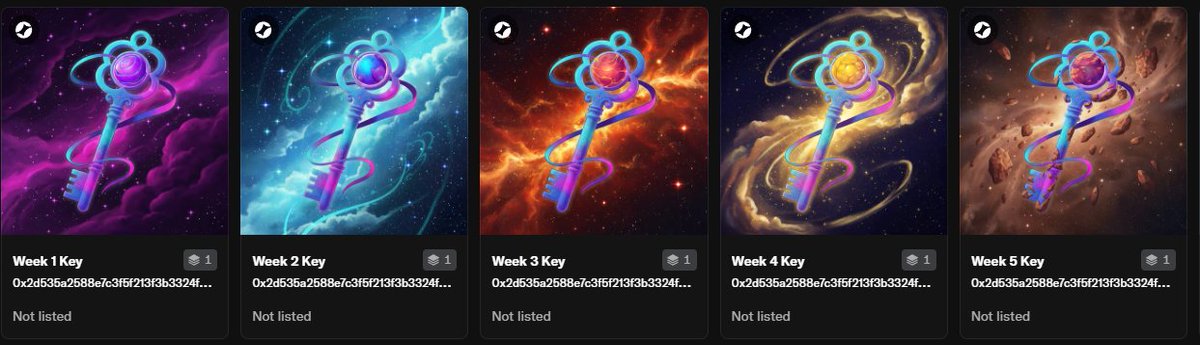 GSomnia fam 
🧙‍♂️ Today I felt like Gandalf
<a href="/Somnia_Network/">Somnia</a>  just dropped a new task — mint every keys on Odyssey 🔑🔑🔑🔑🔑
I swear, standing there with all those keys in my inventory,
felt like I was about to open the gates of Middle-earth itself 🌌

One does not simply skip a
