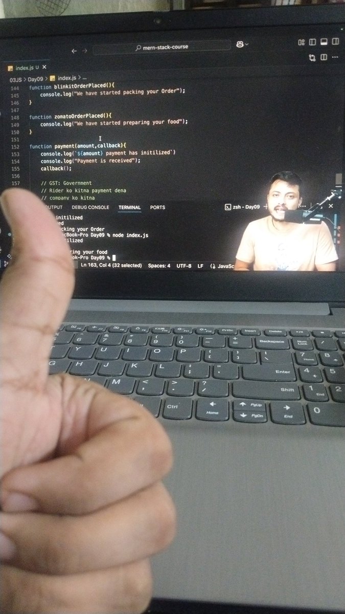 imKrishnaT's tweet image. Day 24 of Web development course 🔥

We learn about the functions in javascript ✨ 

Excited for the next @rohit_negi9 ✅

#Webdevelopment #Rohitnegi