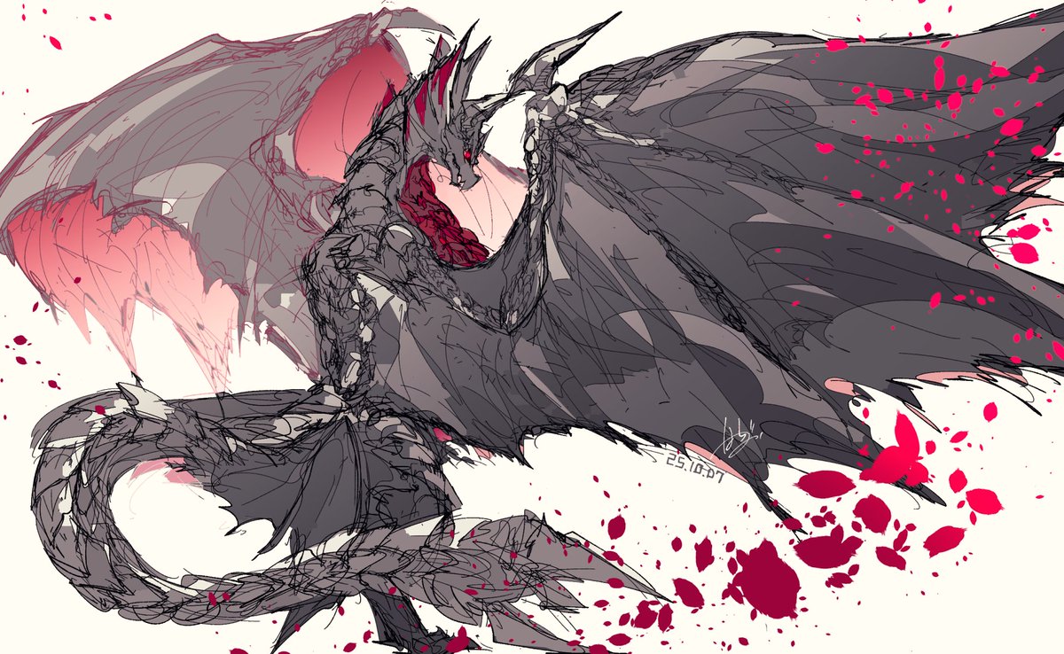 一日一枚。７０７日目
マシュリクより！
メルゼナ（後ほどリプに返事貼ります）