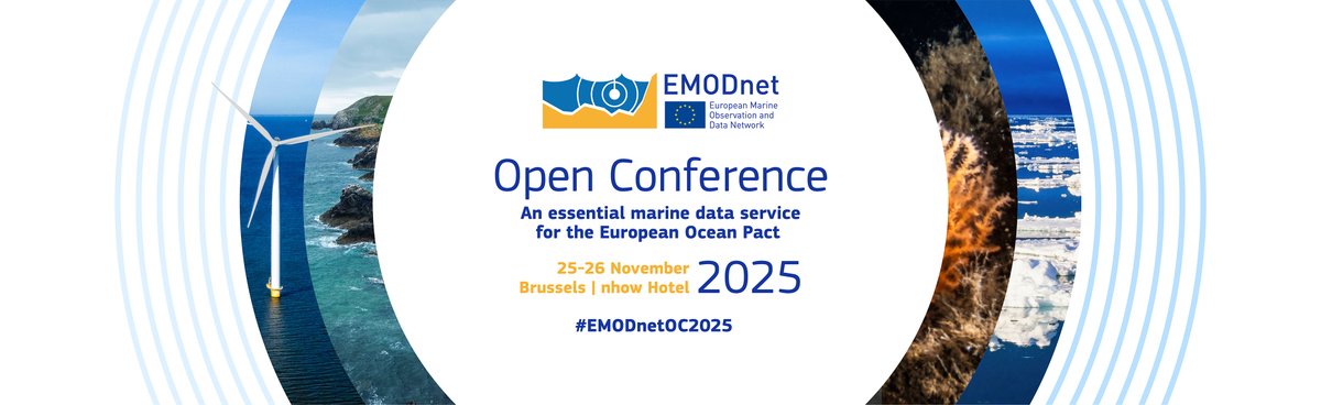 EMODnet's tweet image. 📢Registration is OPEN for the EMODnet Open Conference 2025!
 📅 25–26 Nov | 📍 Brussels
Explore EMODnet’s role in the Ocean Pact, EU DTO, Ocean Observation, future services &amp;amp; more.
 
 🔗 Register now: b2match.com/e/emodnet-open…