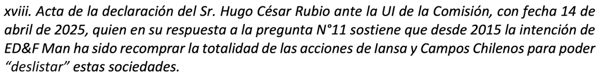 $IANSA $CAMPOS La multa de la CMF a los directores de $IANSA tiene dos informaciones muy interesantes:

1) El poder comprador de 2023 del dueño de $IANSA era a un precio hasta 50% del valor libro o casi CLP 38/acción. Le ven valor aún a ese precio

2) La intención del dueño de