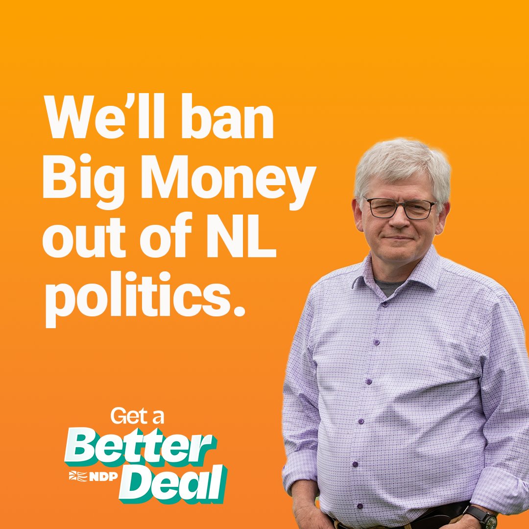 One third of the Liberal campaign is funded by just 10 large corporate donors.

Your vote matters. Together, we can ban big money from NL politics. 

Learn more: whopaidforthebus.ca