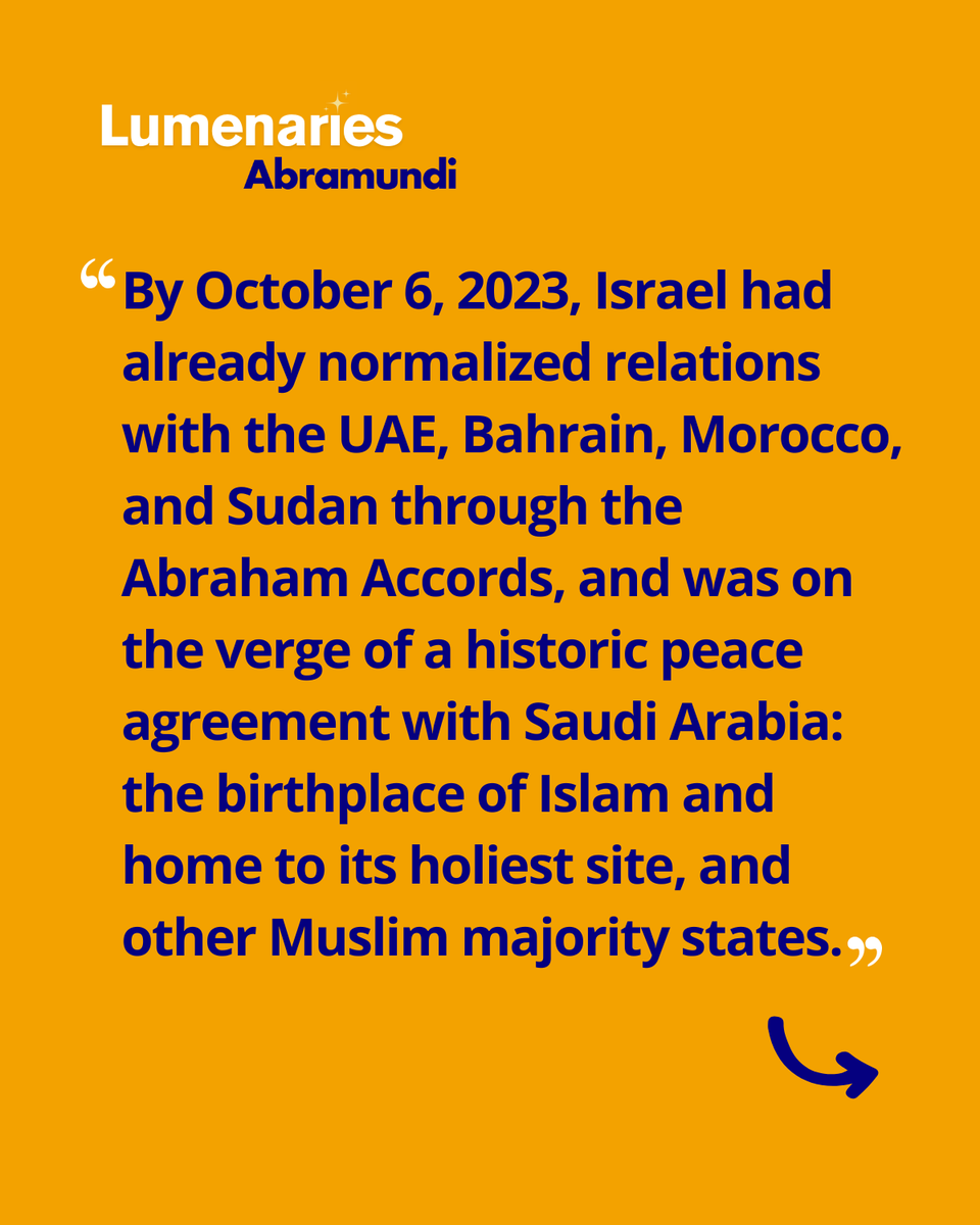Abramundi_org's tweet photo. Two years after Hamas’s Oct 7 attack, the Middle East stands changed. Our op-ed by @hayvibouzo in collaboration with @MiddleEast_24 explores how.
Read the full article on #Lumenaries 👉🏻 https://t.co/X7o0WTfg8E
#October7 #Resilience #Peace #ME24 #Geopolitics #MENA https://t.co/xwc7L7EQne