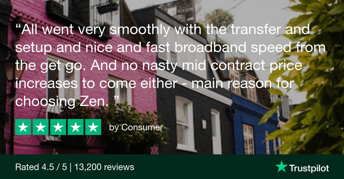Get ready to experience unparalleled home and business broadband services alongside our thousands of contented customers. Come and dive into the world of quality service at zen.co.uk 

#Broadband #BetterBroadband #Trustpilot #FiveStar #Reviews #Zen