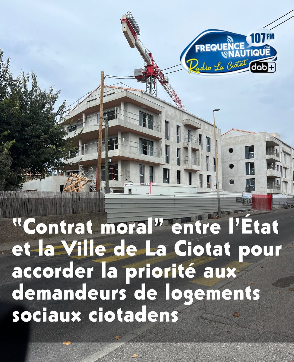 À six mois des élections municipales, l’engagement fait réagir…
"Contrat moral" entre l’État et la ville de La Ciotat pour accorder la priorité aux demandeurs de logements sociaux Ciotadens
➡️ frequencenautique.com/article/2280-c…