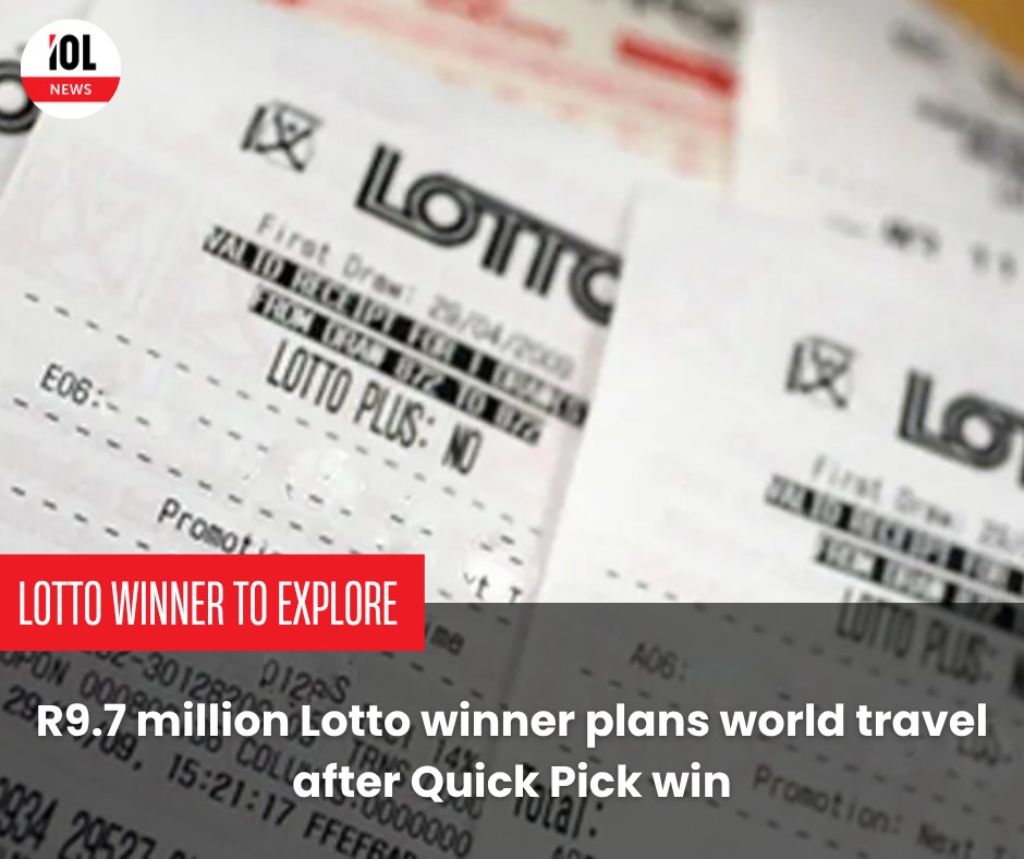 IOL's tweet image. The winner of the over R9 million Lotto jackpot plans to live her life to the fullest, and the first step is to travel the world.
#WorldTraveler #LottoLife #DreamBig 
Read on tinyurl.com/3pv8kwsf