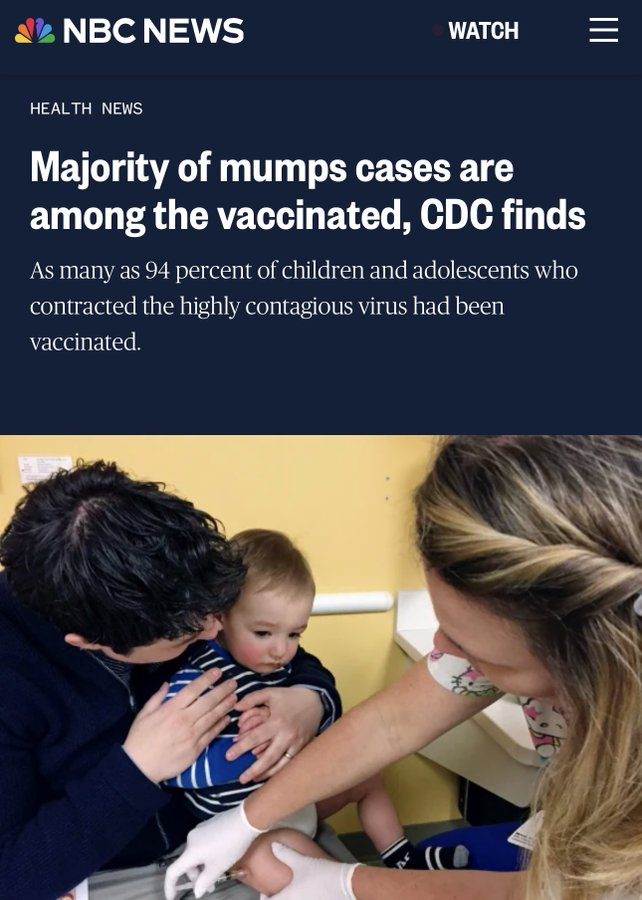 ToeNegro's tweet photo. Ostatnio NBC napisało artykuł, że współczesne epidemie świnki mają miejsce w większości przypadków u zaszczepionych. Na przestrzeni 2007-2019 roku ogniska wysoce zaraźliwego wirusa świnki występowały aż w 94% przypadków wśród zaszczepionych dzieci i nastolatków. To nie jest żaden zaskakujący news dla tych co czytają dłużej ten profil, bo wielokrotnie opisywałem powody, dla którego tak się dzieje. Również współczesne ogniska krztuśca czy odry występują w około 50% wśród zaszczepionych osobników. Główne powody to rosnąca szczepionkooporność patogenów, mniejsza faktyczna skuteczność szczepień w terenie niż w badaniach producenta oraz zwiększona transmisja patogenów przez osobniki zaszczepione.

Ostatnio jednak w ramach ćwiczeń krytycznego myślenia i biorąc pod uwagę doświadczenia, których byliśmy świadkami podczas COVID-19, testuje pewną hipotezę. Patrząc na to z jaką łatwością zmieniono kryteria diagnostyczne i epidemiologiczne dla COVID-19, które właściwie wyeliminowały większość infekcji grypowych i grypopodobnych z obiegu na rzecz wzrostu C19 i jak też z łatwością zbudowano mit skutecznych i bezpiecznych szczepionek na C19 i jak środowisko naukowo-lekarskie to bez trudu łyknęło, zapytałem siebie: co jeśli w przypadku innych chorób w przeszłości postąpiono podobnie i podobnie zbudowano na tym mit skuteczności innych szczepionek. Jeśli tak, to w ilu przypadkach tak było.

Jako choroby modelowe wybrałem sobie odrę, krztusiec, świnkę i polio. Wiedzą powszechną jest, że śmiertelność na większość chorób drastycznie spadła i była w trendzie spadkowym ku zeru jeszcze przed wprowadzeniem szczepień. Poprawa sanitacji i higieny odpowiada za 40-50% spadków śmiertelności, poprawa żywienia i statusu socjoekonomicznego za 30-40%, wynalezienie antybiotyków, sulfonamidów i rozwój opieki medycznej za dalsze 20-30%, czyli w około 90-100% za spadki śmiertelności odpowiadają inne czynniki niż szczepionki. Szczepionkom przypisuje się 5-10%, choć bardziej ze względu na intensywną propagandę sukcesu więc bliżej jest pewnie 0-5%.

Jednak głównym argumentem za szczepieniami jest, że ograniczyły one drastycznie transmisje patogenów, ale jak się okazało podczas pandemii C19, to jednak szczepionki przeważnie nie zapobiegają transmisji. Wtedy dowiedzieliśmy się od ekspertów, że szczepionki to tak naprawdę zawsze miały jeden cel: osobistą, relatywną ochronę przed ciężkim przebiegiem i hospitalizacją. Na tej podstawie wylicza się i tworzy modele ile to one hipotetycznych żyć uratowały i ilu hospitalizacjom zapobiegły. Jednak to wszystko są szacunki, a badania przemysłu/producentów mają tendencję do zawyżania relatywnej skuteczności.

Na podstawie dostępnych danych historycznych, epidemiologicznych i naukowych, postanowiłem ocenić hipotezę, że spadki zachorowań na choroby takie jak odra (measles), krztusiec (pertussis), świnka (mumps) i polio po wprowadzeniu szczepionek mogły być częściowo spowodowane zmianami w kryteriach diagnostycznych, a nie wyłącznie efektywnością szczepień. Analogia do pandemii COVID-19 jest tu kluczowa: podczas niej zaobserwowano drastyczny spadek raportowanych przypadków grypy (influenza-like illness, ILI) np. w USA o ponad 90% w sezonie 2020/2021, przy jednoczesnym wzroście diagnoz COVID-19. To wynikało z przesunięcia systemów diagnostycznych na testy PCR i antygenowe skierowane na SARS-CoV-2 i w ogóle zaburzyło całą dotychczasową epidemiologię. Logicznie więc przyjmując podobne mechanizmy mogły działać historycznie dla innych chorób, zwłaszcza w kontekście wpływu przemysłu farmaceutycznego i fundacji prywatnych (fundacja Gatesa, GAVI etc.) na naukę.

1. Zmiany w kryteriach diagnostycznych po wprowadzeniu szczepionek

Historycznie, wprowadzenie szczepionek często wiązało się ze zmianą definicji chorób, co mogło sztucznie obniżyć liczby przypadków. To niekoniecznie oznacza, że szczepionki nie działały, ale sugeruje, że spadki mogły być zawyżone.

Podobnie, w Europie po 1988 r. (wprowadzenie MMR), zmieniono definicje, by wykluczać przypadki z niską wiremią.

Odra (measles): Po wprowadzeniu szczepionki MMR w latach 60-70-tych, kryteria diagnostyczne ewoluowały, by rozróżniać objawy poszczepienne od naturalnej infekcji. Na przykład, wysypka i gorączka po szczepieniu (występujące u 5-15% zaszczepionych) nie są klasyfikowane jako odra, co mogło obniżyć raportowane przypadki. Również istniała generalna niechęć lub celowe zaniechanie zgłaszania poszczepiennych przypadków odry, ponieważ badania producenta wskazywały przecież ponad 90% skuteczności szczepionki. W USA, przed szczepionką (lata 50-te), diagnozowano na podstawie objawów klinicznych; po szczepionce wymagano potwierdzenia laboratoryjnego (np. IgM lub PCR), co zmniejszyło liczby o 20-30% w początkowych latach.

Mutacje bakterii (np. brak pertaktyny) też komplikują diagnostykę. Ponadto jak zawodne mogą być testy PCR czy antygenowe jest powszechnie znanym zjawiskiem. Opisywałem to zagadnienie w wątku challenge studies z pałeczkami krztuśca. Polecam się zapoznać: https://t.co/hOhLyP0PtT

Od dawna metody wirusologii, bakteriologii, epidemiologii doświadczalnej i eksperymentalnej oraz analizę symptomów klinicznych zastąpiono bowiem w dużej mierze testami antygenowymi i PCR, które miały ogromny wpływ na ocenę kliniczną.

Krztusiec (pertussis): Po szczepionkach DTP/DTaP (lata 40-90-te), diagnozowanie przesunęło się z objawów klinicznych na laboratoryjne (kultura, PCR). To spowodowało wzrost raportowanych przypadków w latach 90-2000, bo PCR wykrywa bezobjawowe nosicielstwo, ale historycznie spadki w latach 50-60-tych mogły wynikać z wykluczania łagodnych form (np. parapertussis). W USA, po 1950 r., zmieniono kryteria, by wymagać potwierdzenia bakteryjnego, co obniżyło liczby o 40-50% w porównaniu do diagnoz klinicznych.

Świnka (mumps): Po MMR (lata 60-te), ogniska w zaszczepionych populacjach (np. USA 2006-2019) sugerują, że spadki mogły być zawyżone przez zmiany w raportowaniu. Przed szczepionką diagnozowano na podstawie obrzęku ślinianek; po - wymagano PCR lub IgM, co wykluczało przypadki subkliniczne. W Chinach po 2005 r. (wprowadzenie MMR), zmieniono kryteria, by skupić się na epidemiologii, co obniżyło oficjalne liczby o 30%.

Polio: tu jest najwyraźniejszy przykład; przed szczepionką Salka (1955), polio definiowano jako paraliż trwający >24h; po - wymagano >60 dni i wykluczono nieparaliżowe formy. To obniżyło liczby w USA o 50-90% niezależnie od szczepionki. W Indiach i Afryce po OPV/IPV (lata 60-80-te), zmieniono klasyfikację, by wykluczać przypadki przypisywane innym wirusom (np. enterowirusy), co sztucznie "wyeliminowało" polio w wielu regionach.

Te zmiany przypominają COVID-19: przerzucenie niemal całej siły diagnostycznej na PCR na SARS-CoV-2, co zmniejszyło testy na grypę (np. w Australii spadek o 99%), bo laboratoria priorytetyzowały COVID, a objawy ILI przypisywano mu.

2. Schorzenia nakładające się objawowo i ich potencjalny wzrost

Wiele chorób ma objawy podobne do tych "wyeliminowanych" szczepionkami, co mogło prowadzić do reklasyfikacji. Wraz ze spadkiem raportowanych przypadków, zaobserwowano wzrost innych, częściowo przez lepsze diagnozowanie, ale też możliwe "przesunięcie" etykiet.

Odra: nakładające się symptomy: rubella (różyczka), roseola (trzydniówka), scarlet fever (szkarlatyna), fifth disease (rumień zakaźny), chickenpox (ospa wietrzna), hand-foot-mouth disease (choroba dłoni, stóp i jamy ustnej). Wzrost: po spadku odry (lata 70-80-te), wzrosły raporty roseola i fifth disease o 20-30% w USA/Europie, częściowo przez lepsze testy, ale też możliwe reklasyfikacje wysypek.

Krztusiec: nakładają się: RSV, adenowirusy, mykoplazma, parapertussis, Bordetella holmesii, inne ILI. Wzrost: po spadku krztuśca (lata 50-70-te), wzrosły infekcje RSV i mykoplazmy o 40-60% w populacjach dziecięcych; w USA ogniska parapertussis wzrosły 2-3x po 1990 r.

Świnka: nakładają się: paragrypa, grypa, enterowirusy, bakteryjne zapalenia ślinianek. Wzrost: po spadku świnki (lata 70-te), wzrosły przypadki wirusowych parotitis o 25-35%, np. w ogniskach wśród zaszczepionych. 

Polio: nakładają się: Guillain-Barré syndrome (GBS), transverse myelitis, acute flaccid myelitis (AFM), post-polio syndrome. Wzrost: po "eradykacji" polio (lata 80-90-te), wzrosły raporty AFM i GBS o 50-100% w krajach rozwijających się; w USA  ogniska AFM po 2014 r. przypominają historyczne polio. 

3. Rola testów PCR/antygenowych i ograniczenie tradycyjnych metod

PCR jest kluczowy w diagnostyce tych chorób, ale ma ograniczenia: niska czułość (np. 36-54% dla pertussis w nosogardle), fałszywe pozytywy/negatywy, wykrywanie nosicielstwa bez objawów.

W wątku odnośnie challenge studies z pałeczkami krztuśca, do którego zalinkowałem wyżej opisałem, że w challenge study dla pertussis, PCR nie wykrywał bakterii mimo podania 100k CFU prosto do nosogardła, a objawy były minimalne, sugerując, że PCR nadużywany może "tworzyć" epidemie. Podobnie dla SARS-CoV-2: challenge studies pokazały trudności w indukcji infekcji, a PCR amplifikował sygnały -> https://t.co/RZtwQCY0I5

Podczas COVID, zmiana na PCR/antygenowe na SARS-CoV-2 ograniczył tradycyjną epidemiologię (kultury, serologia), np. mniej testów na grypę (oraz brak zasadnośni testowania ILI wgl, bo około 95% sezonowych infekcji to inne wirusy niż grypa i nigdy na nie testowaliśmy), co "zniknęło" ILI. Dla innych chorób: po szczepionkach, przesunięcie na PCR mogło też obniżyć czy zmienić liczby, bo tradycyjne metody (objawy, kultury) były mniej specyficzne czy mniej używane.

Na ile postawiona przeze mnie hipoteza jest prawdopodobna, to pozostawiam już Wam.