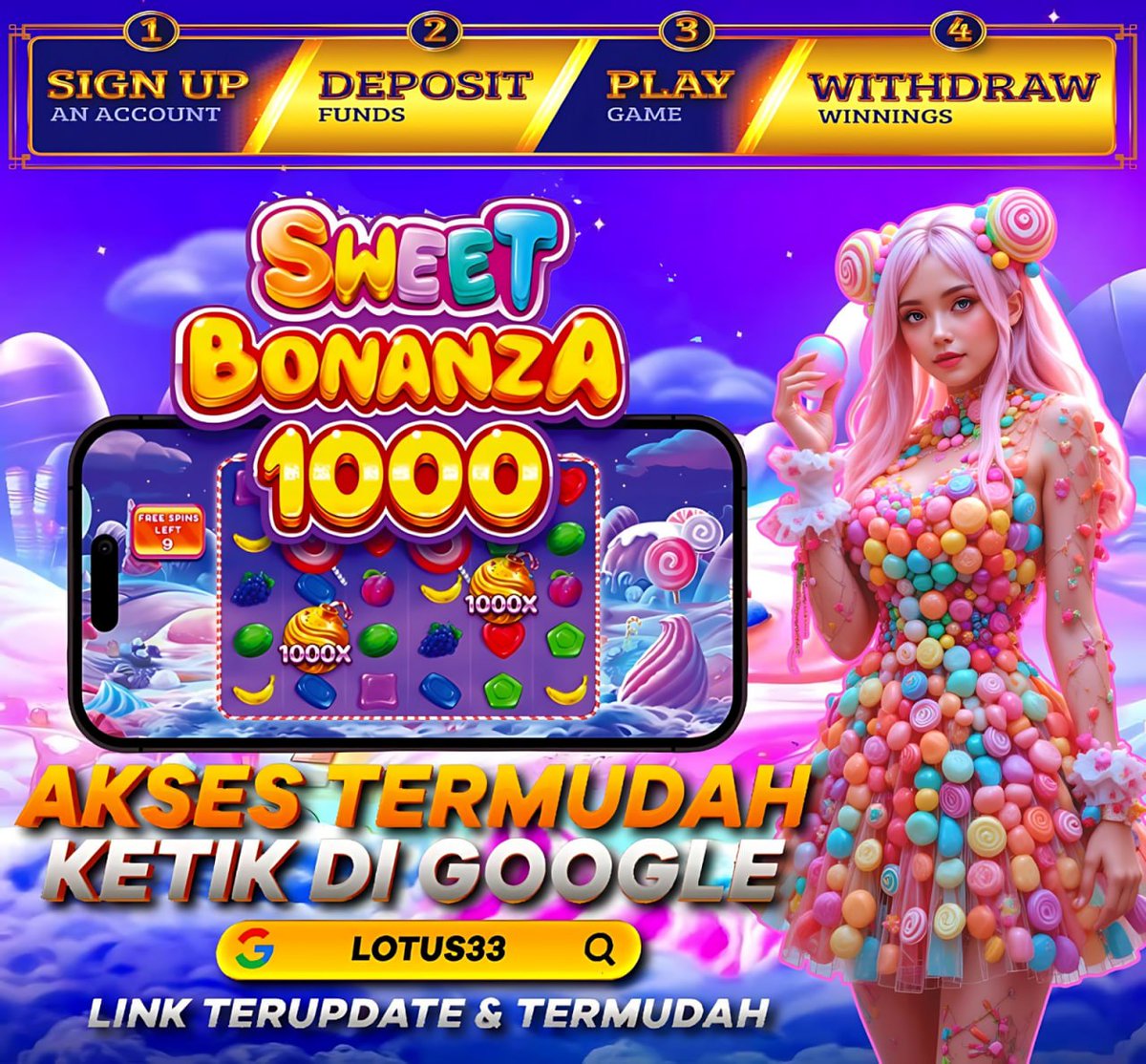 LOTUS33OFFICIAL's tweet photo. Situs Slot Populer di Indonesia LOTUS33 Anti Boncos!!!
PROMOSI DAN BONUS LOTUS33

⚜️ BONUS NEW MEMBER ⚜️
🌸 BONUS NEW MEMBER 100%
🌸 BONUS DEPO VIA APK 15%

✨ BONUS HARIAN ✨
🌸 BONUS DEPOSIT HARIAN 5%
🌸 BONUS DEPOSIT HARIAN 10%
🌸 BONUS REDEPO 100% ALL GAMES
#Lotus33 #Gacor https://t.co/oTJmo1a066