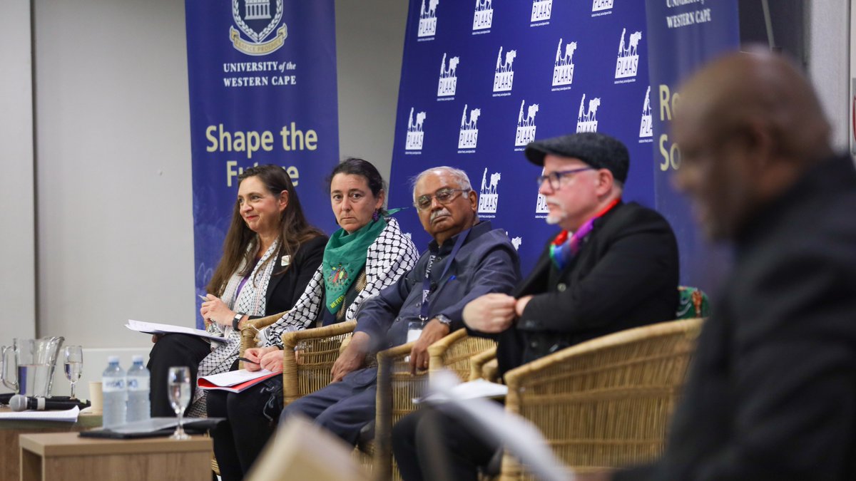 UWConline's tweet image. @PLAASuwc marked 30 years of scholarship and advocacy with the Land, Life and Society conference - bringing together global experts to explore how land, food, and climate justice can shape a more equitable future. #IAmUWC