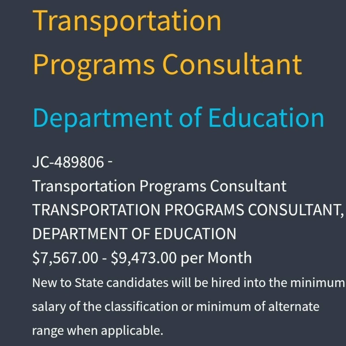CDE Office of School Transportation tweet media