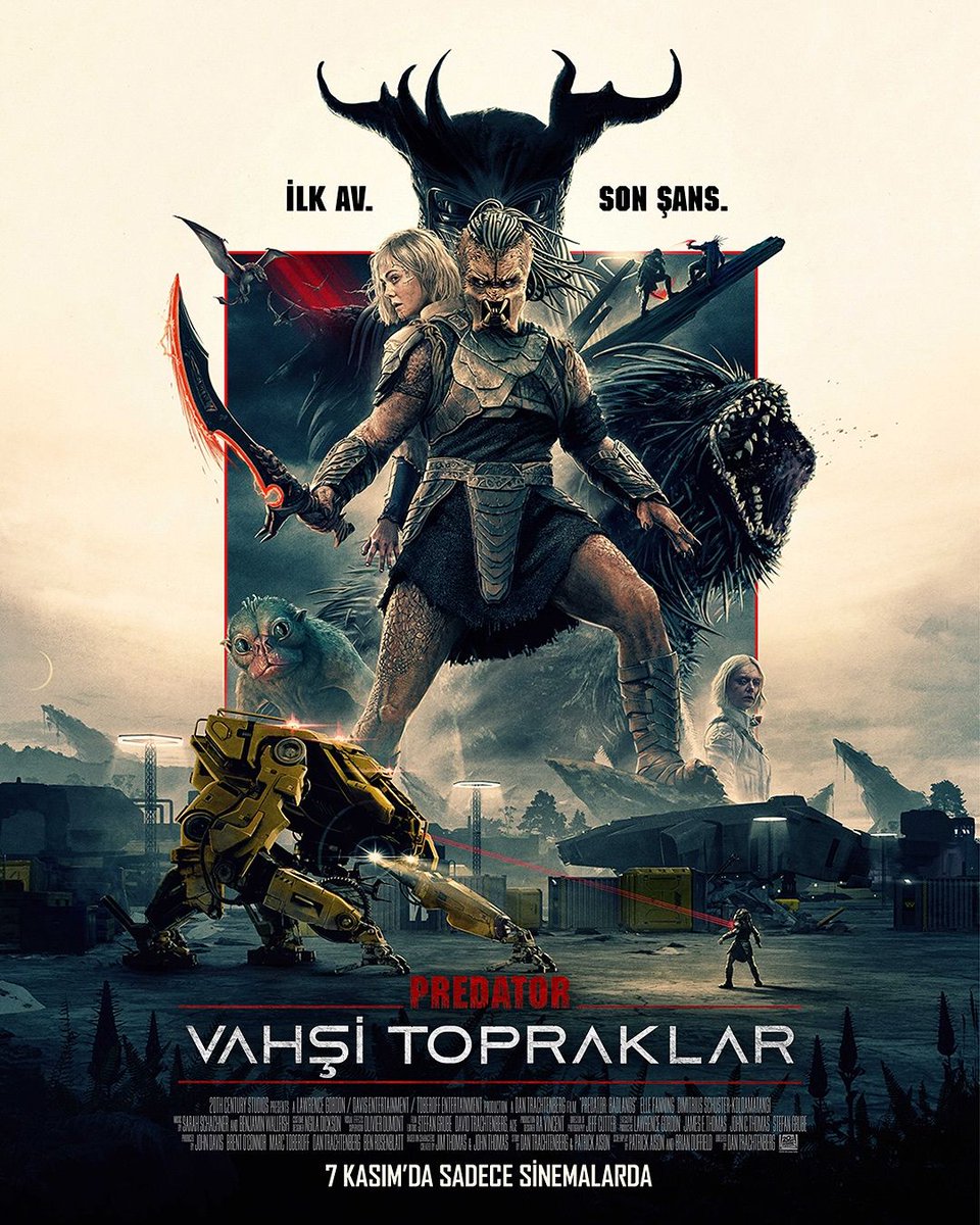 netflixtavsiye's tweet image. Predator evreni, Prey’in başarısının ardından Dan Trachtenberg imzalı yeni filmiyle geri dönüyor! 👽🔥

Film, 7 Kasım 2025’te IMAX, 4DX ve ScreenX formatlarında vizyona girecek.

#Predator #PredatorVahşiTopraklar #PredatorBadlands