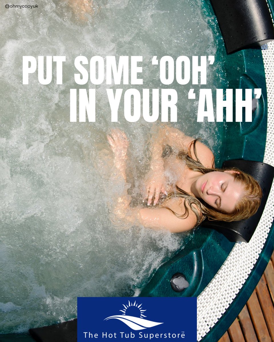 ohmycopyuk's tweet image. One Minute Brief of the Day @OneMinuteBriefs 
Create posters to advertise #Jacuzzis 🫧 🛁
