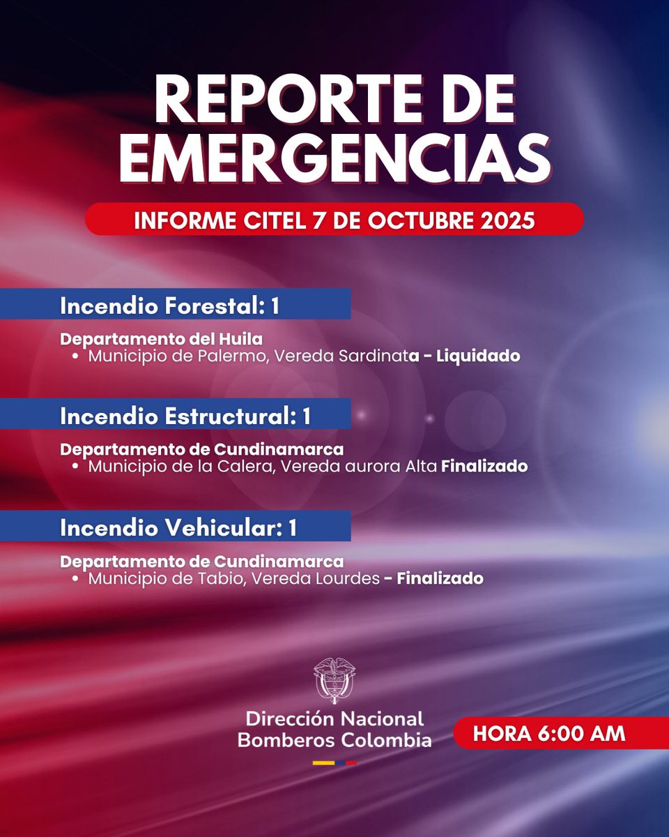 CITEL - Reporta Bomberos tweet media