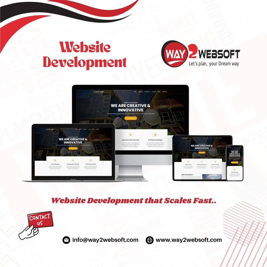way2websoft's tweet image. Website Development  Build a powerful online presence with our Website Development services! Fast, secure, and scalable websites tailored for your business success.

Visit: way2websoft.com   Email: info@way2websoft.com   Contact: +91 80 4370 7043

 #way2websoft