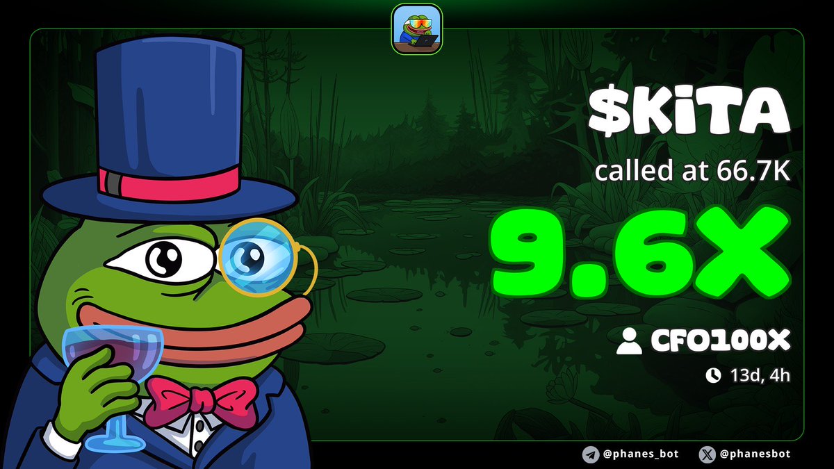 $Kita exceed $640k mc, that’s a 9.6x up ⬆️ from my alpha call at $66k.

Still room if you play it smart:
✅ Find a safe entry
✅ Take calculated risks
✅ Best of luck 

ca: JA8JfHs6v8ZXmz4MDFaqgEJHkxWxRnXfVbXidm1sTGCG