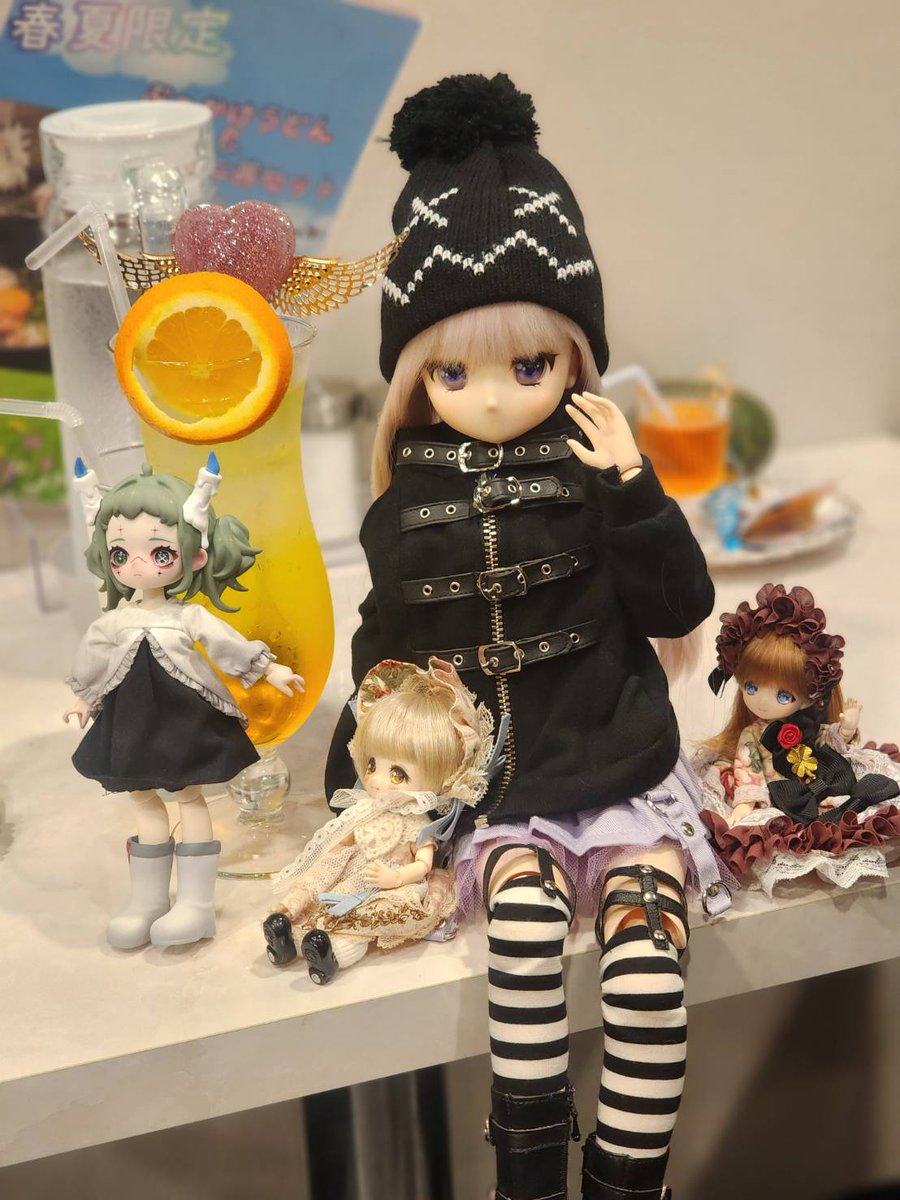 🫖岡山ドールカフェ🍃
   👻 #レオノール 🎃
かっ可愛いぃがー
集まってるぅ😆💕
ご来店有難うございました(⁎ᴗ͈ˬᴗ͈⁎)
#ドールカフェ
#推し活カフェ
<a href="/AndLeonore99306/">Doll and Cafe Leonore-レオノール-</a>