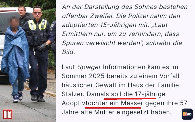 Die Adoptiv-Kinder der Bürgermeisterin von #Herdecke greifen wohl öfter mal zum Messer!