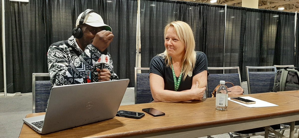 CUPEOntario's tweet photo. Christine Couture, représentante francophone au comité exécutif du SCFP-Ontario, a accordé hier une entrevue à Radio-Canada sur l'expérience franco-ontarienne au sein du syndicat et la poursuite de l'équité pour les membres francophones. #scfp2025
À partir de 02:05:24: https://t.co/FDPjPSkg87
****************
Christine Couture, Francophone representative on CUPE Ontario's executive board, gave an interview yesterday to Radio-Canada about the Franco-Ontarian experience in the union and the journey to equity for Francophone members.