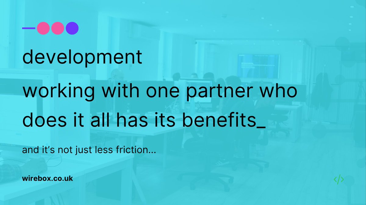 Achieve a faster time to market when one #development partner owns the whole lifecycle: wirebox.co.uk/how-full-stack…