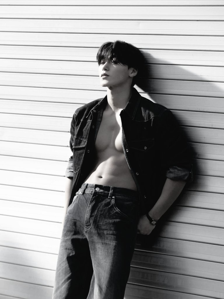 Denim on denim, always the move.