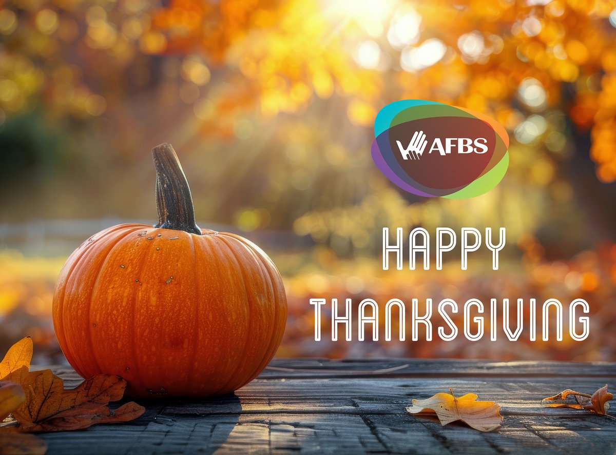 AFBSCanada's tweet photo. AFBS offices will be closed on Mon., Oct. 13 for the Thanksgiving holiday and will reopen Tuesday morning. Wishing all our Members a Happy Thanksgiving! 🍁🍂🎃
#Thanksgiving #holidays #OfficeClosure #officeclosed #HappyThanksgiving https://t.co/h513dIlwL8