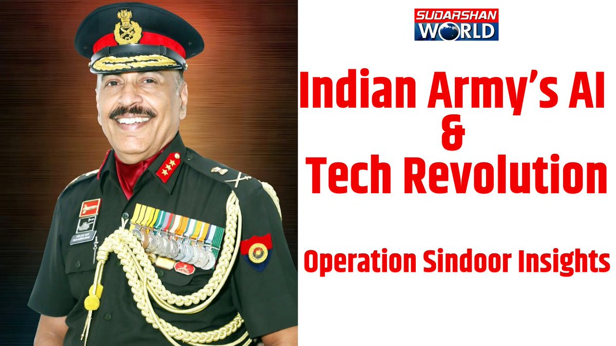 Sudarshan_World's tweet image. Indian Army Sees 1200% Surge in Digital Users!
The Indian Army is embracing tech-savvy force ready for 21st-century warfare.
READ MORE👇
sudarshannews.in/Indian-Army-Se… 
#IndianArmy #AI #DigitalArmy #WorldNews #MilitaryTech @adgpi @DefProdnIndia @SIDMIndia @SpokespersonMoD