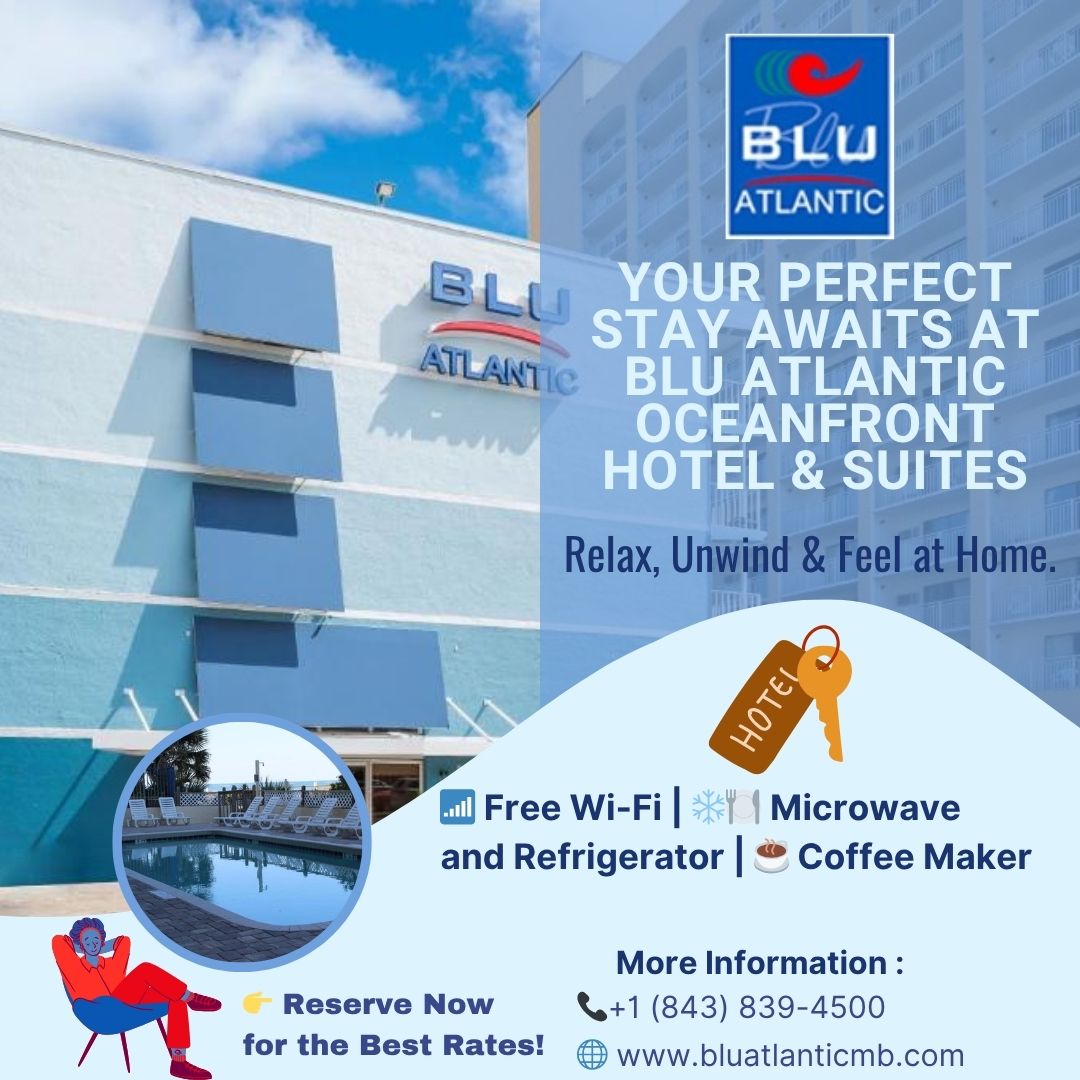 bluatlanticcmb's tweet photo. 🌊 Wake up to breathtaking ocean views and coastal vibes at Blu Atlantic Oceanfront Hotel &amp; Suites! Your perfect Myrtle Beach getaway awaits. 💙
📞 +1 (843) 839-4500 | 🌐 https://t.co/C7QvlJixxD

#BluAtlanticHotel #MyrtleBeachStay #OceanfrontViews #BeachVibes #RelaxAndUnwind https://t.co/KfuCtcn1B7