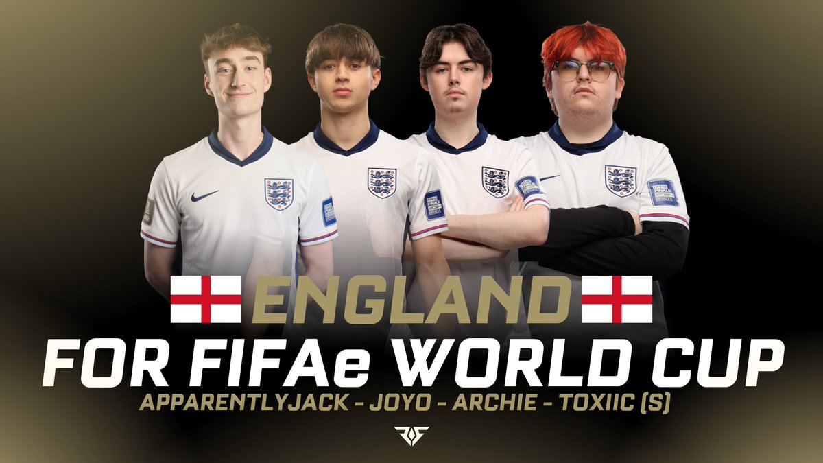 ENGLAND 🏴󠁧󠁢󠁥󠁮󠁧󠁿 FOR <a href="/FIFAe/">FIFAe</a> WORLD CUP 🏆

🏴󠁧󠁢󠁥󠁮󠁧󠁿🏆 <a href="/ApparentlyJxck/">Jack</a>
🏴󠁧󠁢󠁥󠁮󠁧󠁿🏆 <a href="/ArchieRL_/">M8 Archie</a>
🏴󠁧󠁢󠁥󠁮󠁧󠁿🏆 <a href="/Joyokamii/">Joyo</a>
🏴󠁧󠁢󠁥󠁮󠁧󠁿🏆 <a href="/ToxiicRL/">Toxiic</a> (S)