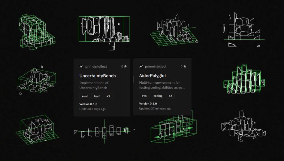 <a href="/infinitasium/">INFINITASIUM</a> and me worked on Aider-polyglot and Uncertainty Bench environments.
Two environments merged to prime-environments🥳