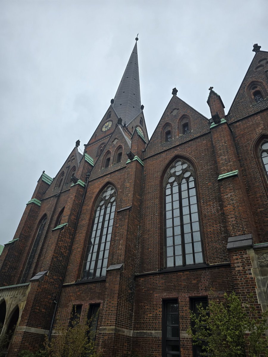 St Peters church this rainy morning in Hamburg