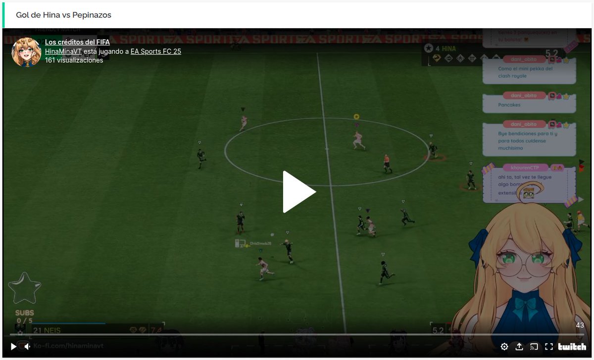 ¡Con el 46% de los votos Hina Mina de <a href="/VirtualitasFC/">VirtualitasFC</a> gana el gol de la semana en <a href="/LaLigaDeMuertos/">La Liga De Los muertos</a> !

¡FELICIDADES!