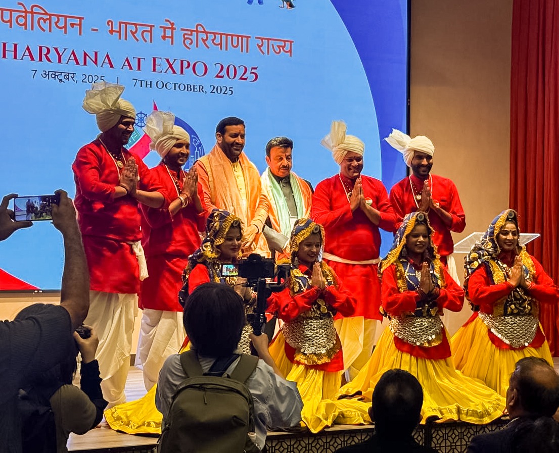 cmohry's tweet image. The Haryana delegation, led by Chief Minister Shri @NayabSainiBJP, arrived at the venue of the &quot;Haryana State Zone at Expo 2025&quot; in Osaka.

The visit marks an important step towards strengthening Haryana’s global engagement and exploring new avenues for collaboration, innovation…