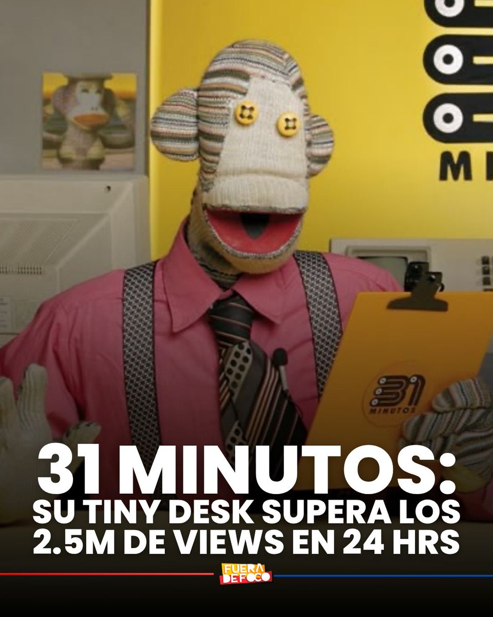GabyMeza8's tweet image. ¡ÉXITO TOTAL! 📈 El Tiny Desk de 31 MINUTOS superó las 2.5M de views en menos de 24 horas, convirtiéndose en una de las sesiones más vistas en este periodo de tiempo 🇨🇱