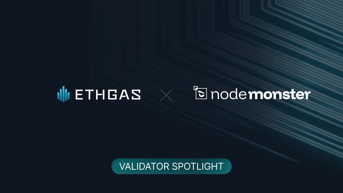 🔦 ETHGas Validator Spotlight: Node Monster

We are proud to partner with <a href="/Nodemonste/">node monster</a>, a leading Ethereum node operator and validator that acts as a strategic partner and validator service for <a href="/ether_fi/">ether.fi</a>, specializing in providing reliable, scalable and secure node operations.

🧵
