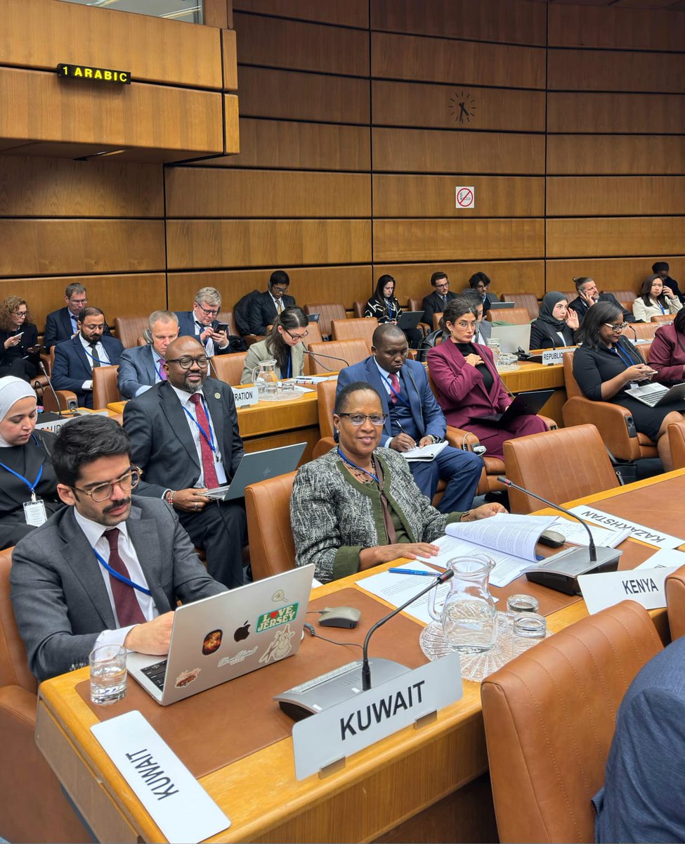 KenyaEmbVienna's tweet image. H.E Amb. @MMakoloo welcomes Hon. Judith Pareno, P. S. for Justice, Human Rights & Constitutional Affairs, and Kenya delegation to Vienna.
The PS is leading a multi-agency team from the UNTOC Working Group Meetings on Trafficking and Smuggling of Persons.