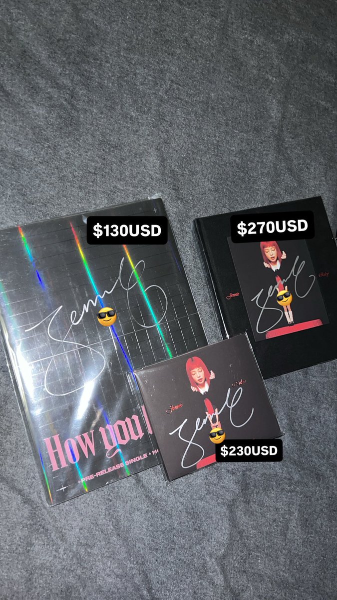 maxbudol's tweet photo. helping a friend sell their signed jennie items!

price in pic + shipping fee

✅ can ship ww
✅ paypal f&amp;f / wise
✅ dm if interested

please help rt!

wts blackpink bp ruby zen how you like that hylt jewel case cd 블랙핑크 양도 제니 https://t.co/Gh4KvlGUO0
