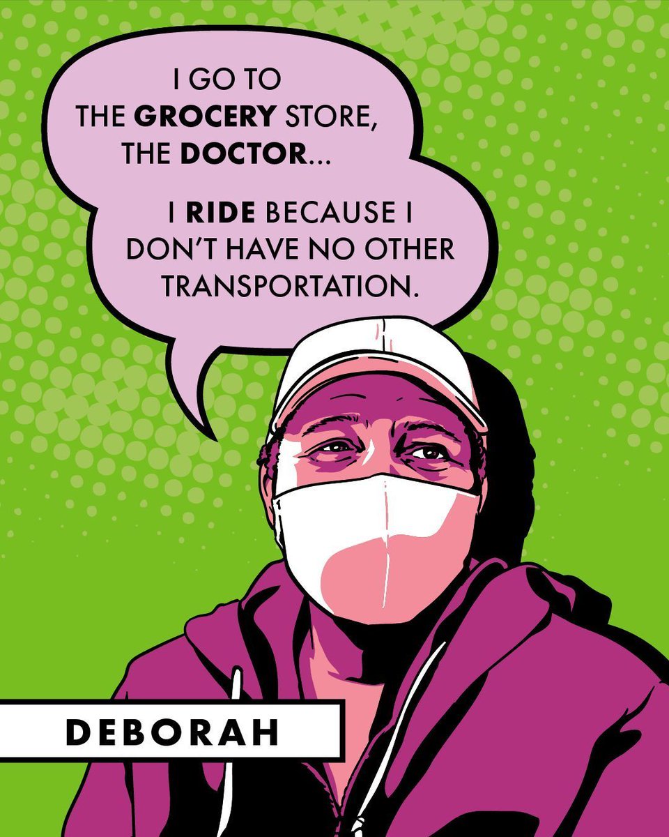 GRTCTransit's tweet image. For Deborah, the bus isn’t just an option, it’s her only way to get around. 🚌 Grocery runs, doctor visits, daily life, all made possible by zero fare.
👉 One of our Riders’ Reasons to keep transit fare free. buff.ly/1GiwBjf 
#TAPintoTransit