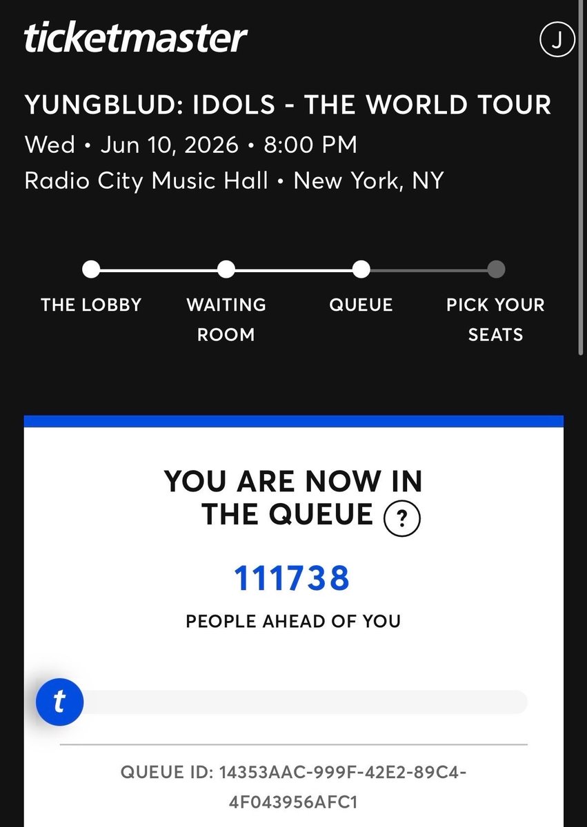 YUNGBLUD’s Radio City Music Hall show had more than 100,000 fans entered for the queue.

The venue holds just a capacity of 6,000.