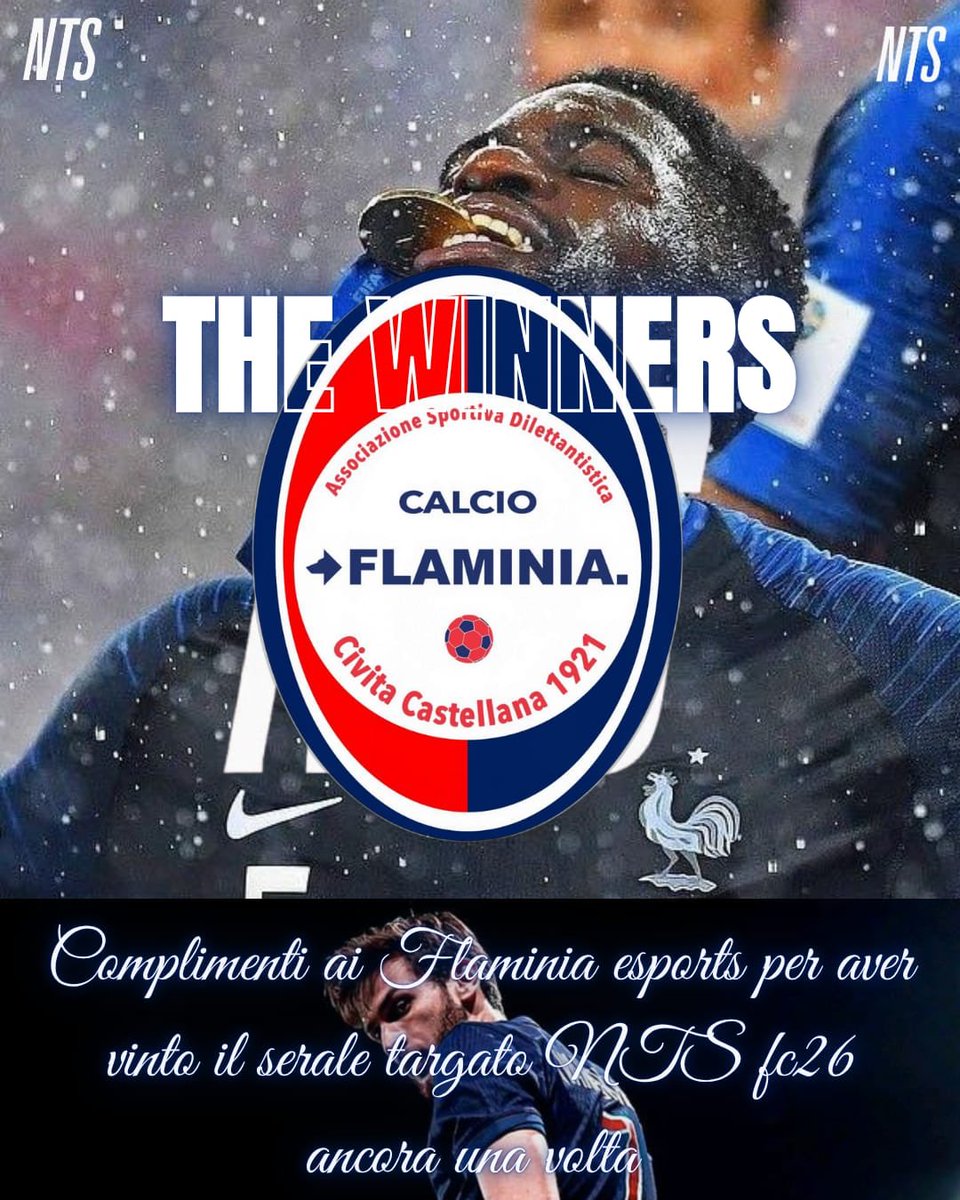 🎉Ottima settima di tornei pre competizioni.

2 vittorie nel torneo taggato NTS 🏆

Sperando di proseguire su questa strada!!!

Adesso testa all’inizio delle competizione  !! 

E il momento di fare sul serio💪🏻

#ForzaFlaminiaEsports