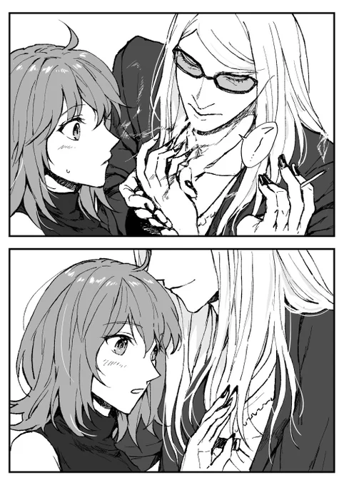ポカぐだ♀ 煙でマニキュア付けてくれるのが見たい 