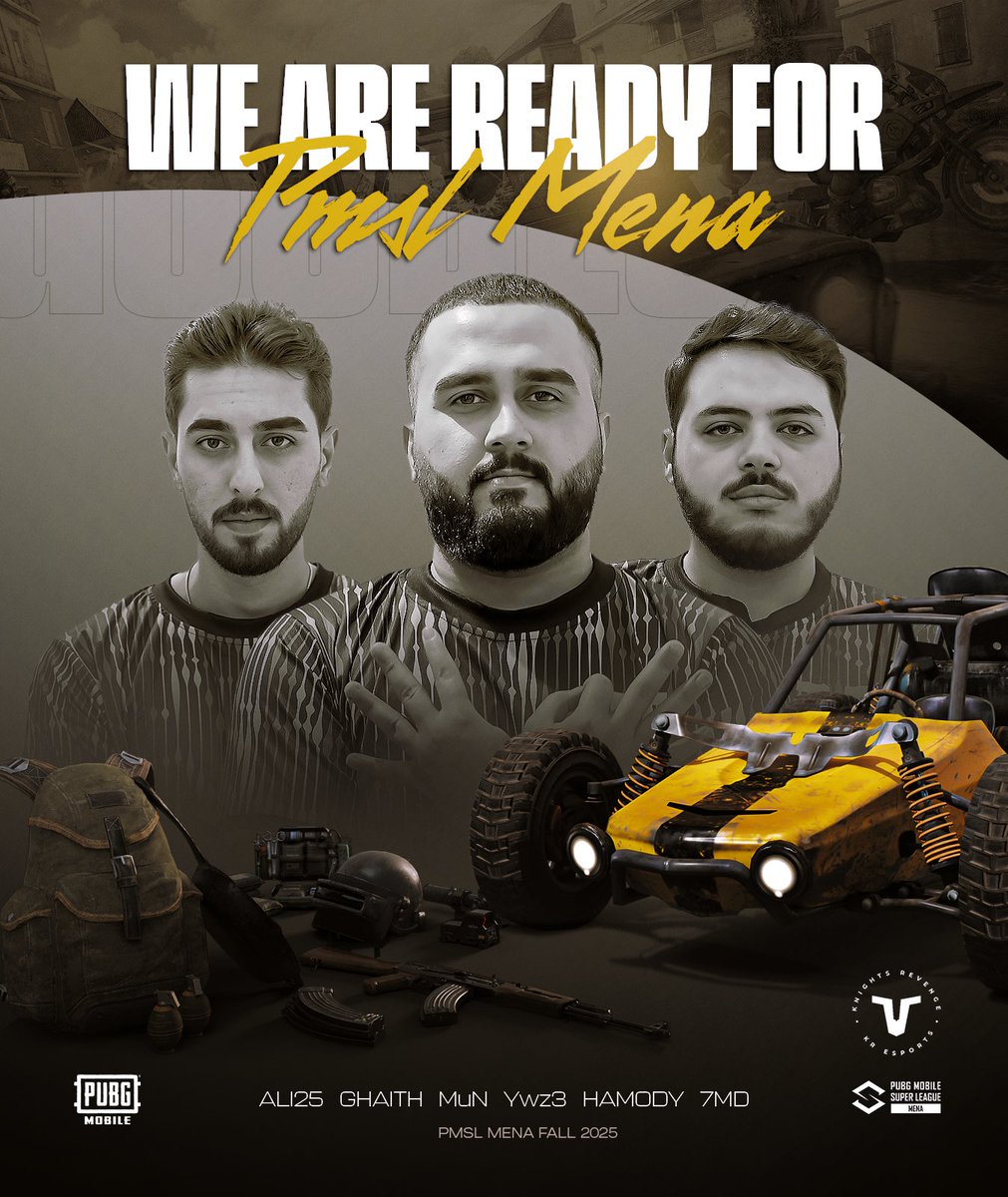 kresportss's tweet photo. فرساننا في أتم الجاهزية لتحديات البطولة ⚔️

كل التوفيق لهم في مشوار  #PMSLMENA 🏆

#BelongsToKR #PUBGM https://t.co/E8vfrT0Yha