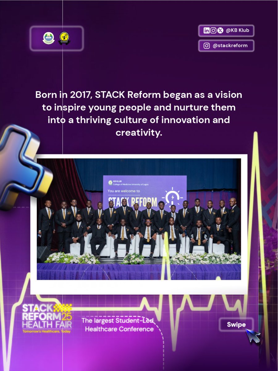 KBKLUB's tweet image. THE STACK REFORM SEASON IS HERE!

Register now for the Stack Reform 25 Health Fair before it&apos;s too late! : stack.kbklub.org/register

Once upon a time, Stack Reform was just a simple idea to raise a generation of thinkers in healthcare. Now?

#stackreform #stack #stack25