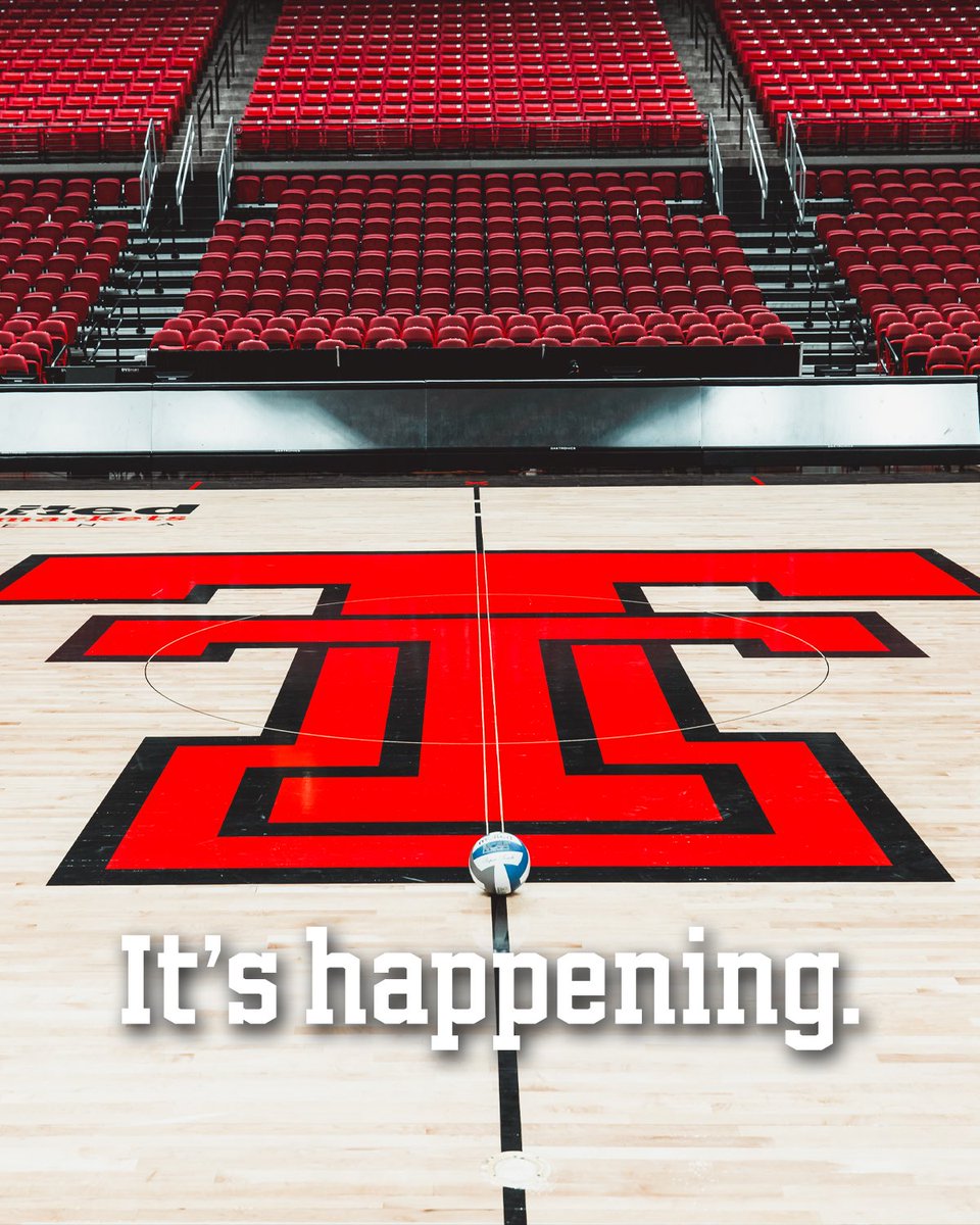 TexasTechVB's tweet image. It’s happening