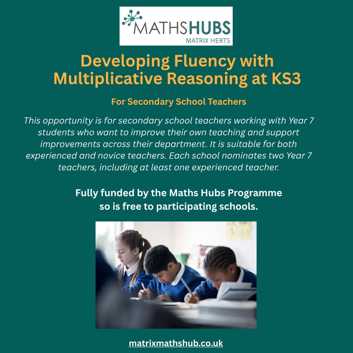DON'T MISS OUT ~  NOW BOOKING |  DEVELOPING FLUENCY WITH MULTIPLICATIVE REASONING AT KS3
bit.ly/470EFOF