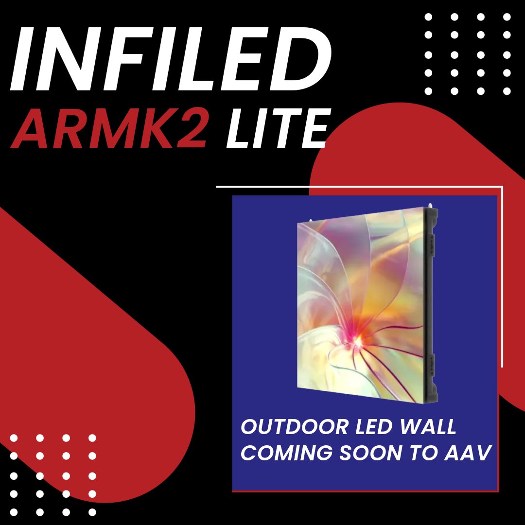AmericanAV_'s tweet image. Coming soon: the Infiled ARMK2 Lite LED wall! 🌟 Perfect for outdoor events, concerts, and more. #AVGear #AAVEvents #LEDWall