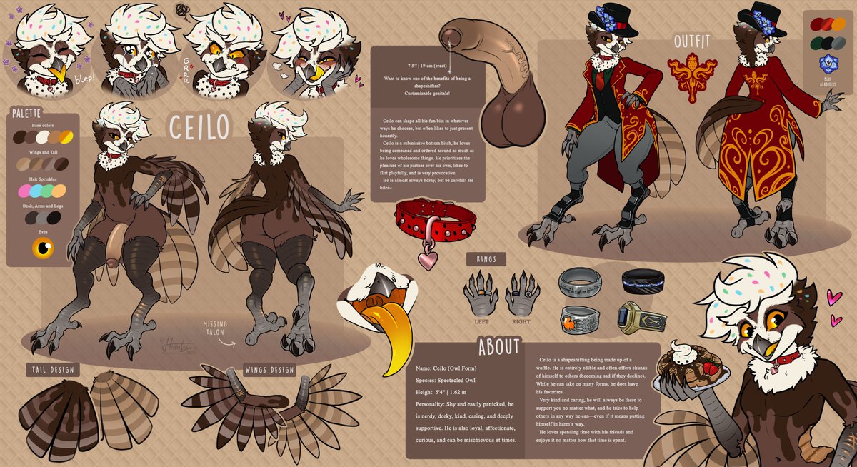 Reference Sheet done for Wafflezcol.