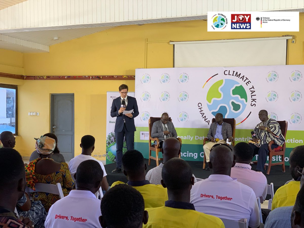 JoyNewsOnTV's tweet image. The climate crisis doesn’t care who caused it, who ignored it or who doubted it. It affects us all- Frederick Landshöft, German ambassador-designate to Ghana. #ClimateTalks