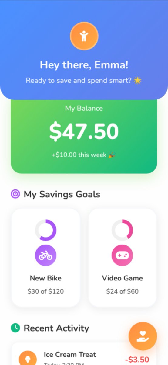 M4HCyber's tweet image. 💰 KidoBank: a fun, safe money app that helps kids learn to save, spend, and set goals under parental guidance. Bright, playful design meets real financial learning empowering kids to build smart money habits early. 🌈📱@AmenaiSabuwala