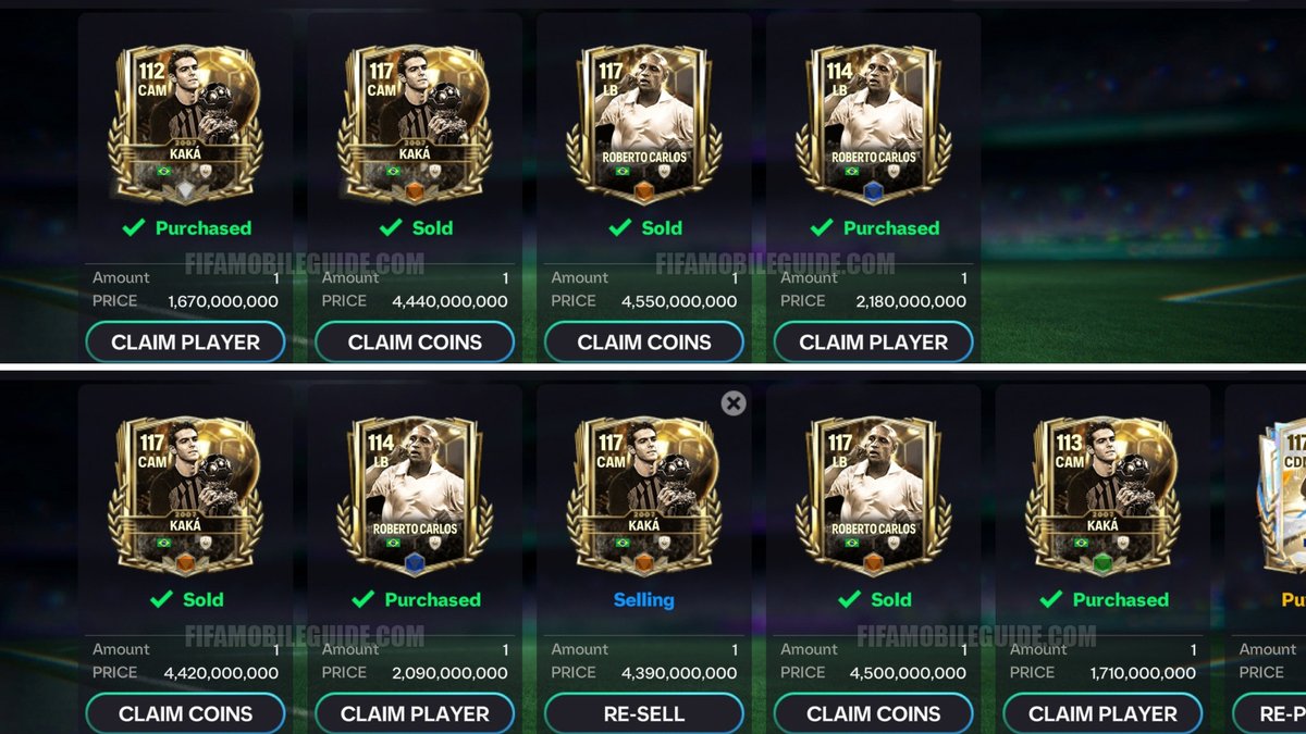 fcmobileguide's tweet image. Back to the market grind 💰

After a long break from trading, I finally rolled up my sleeves and used my ~300 saved Mascheranos.

Went from 10B → 40B overnight.
300 Mascheranos = 30k Rank Up Points = 30B profit.
That’s roughly 100M coins per Mascherano (100 Rank Up Points).

All…